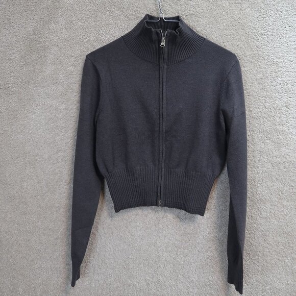 NWT Forever 21 ANWND Large Cropped Full Zip Sweater‎ - Picture 1 of 9
